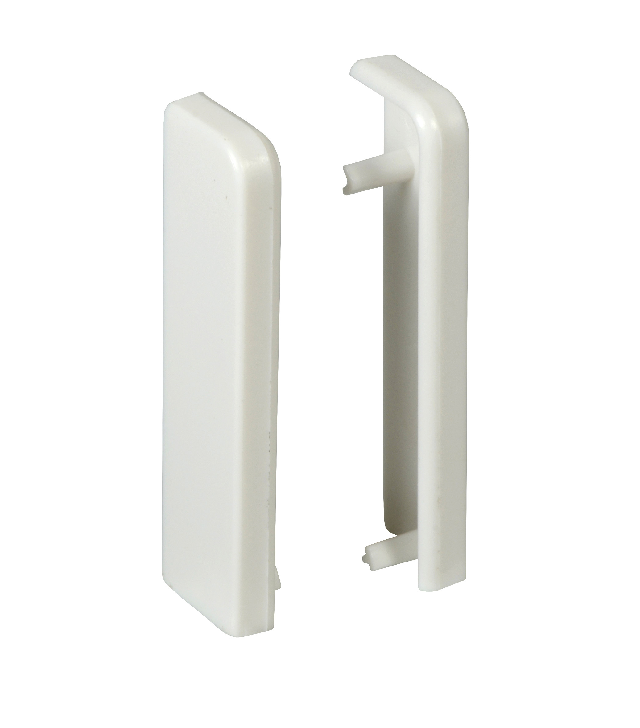 Endstück links 15/58 - Weiss 9003