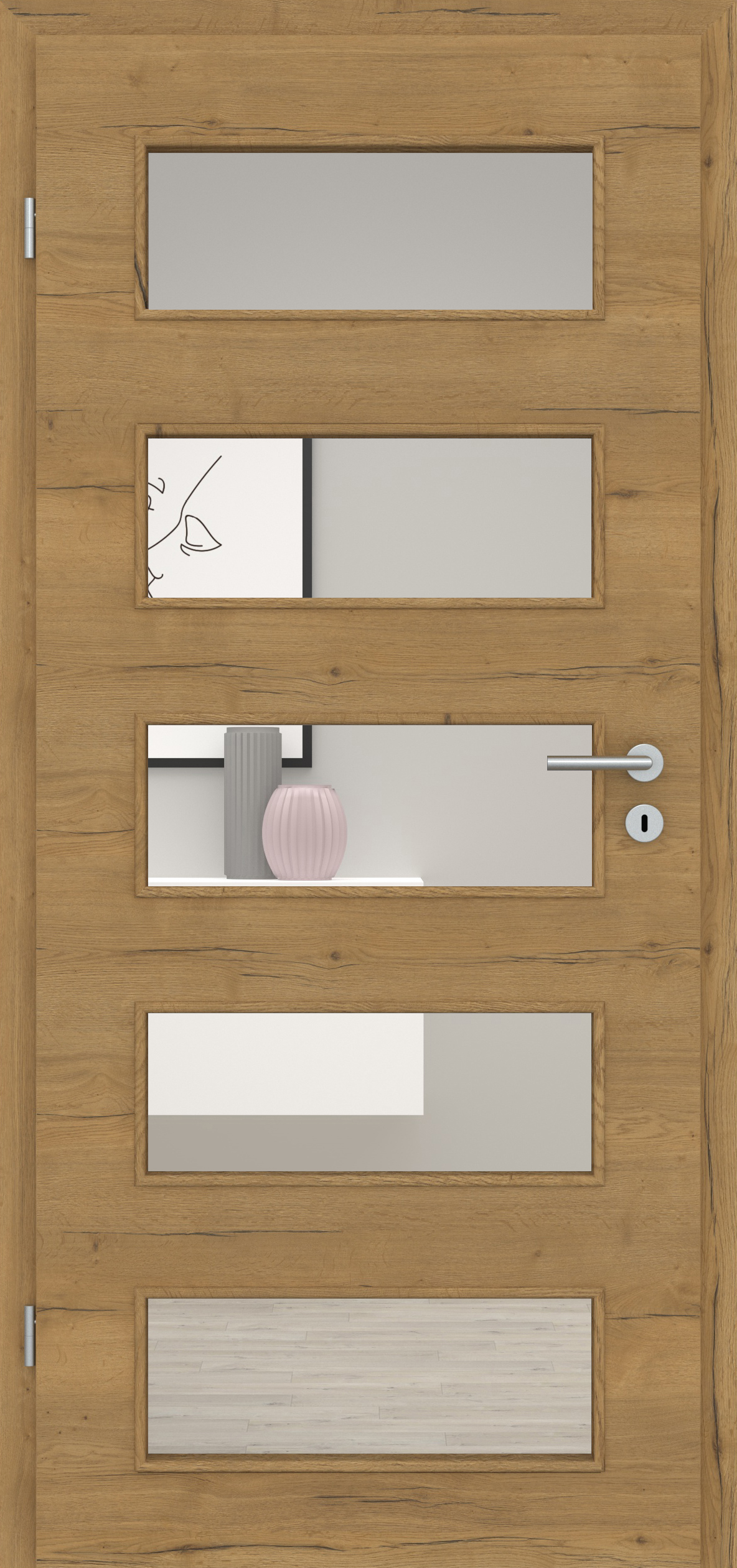 Fachwerk Eiche Honig quer