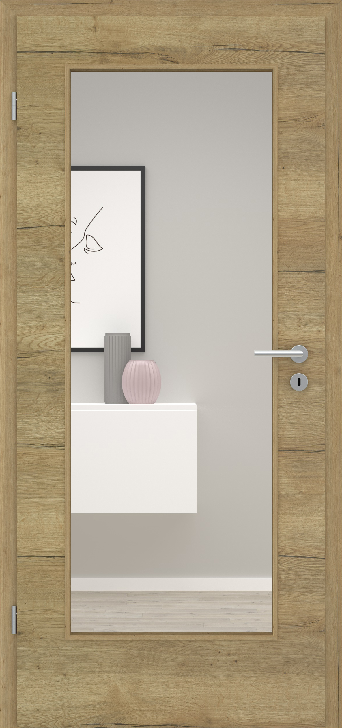 Fachwerk Eiche Natur quer