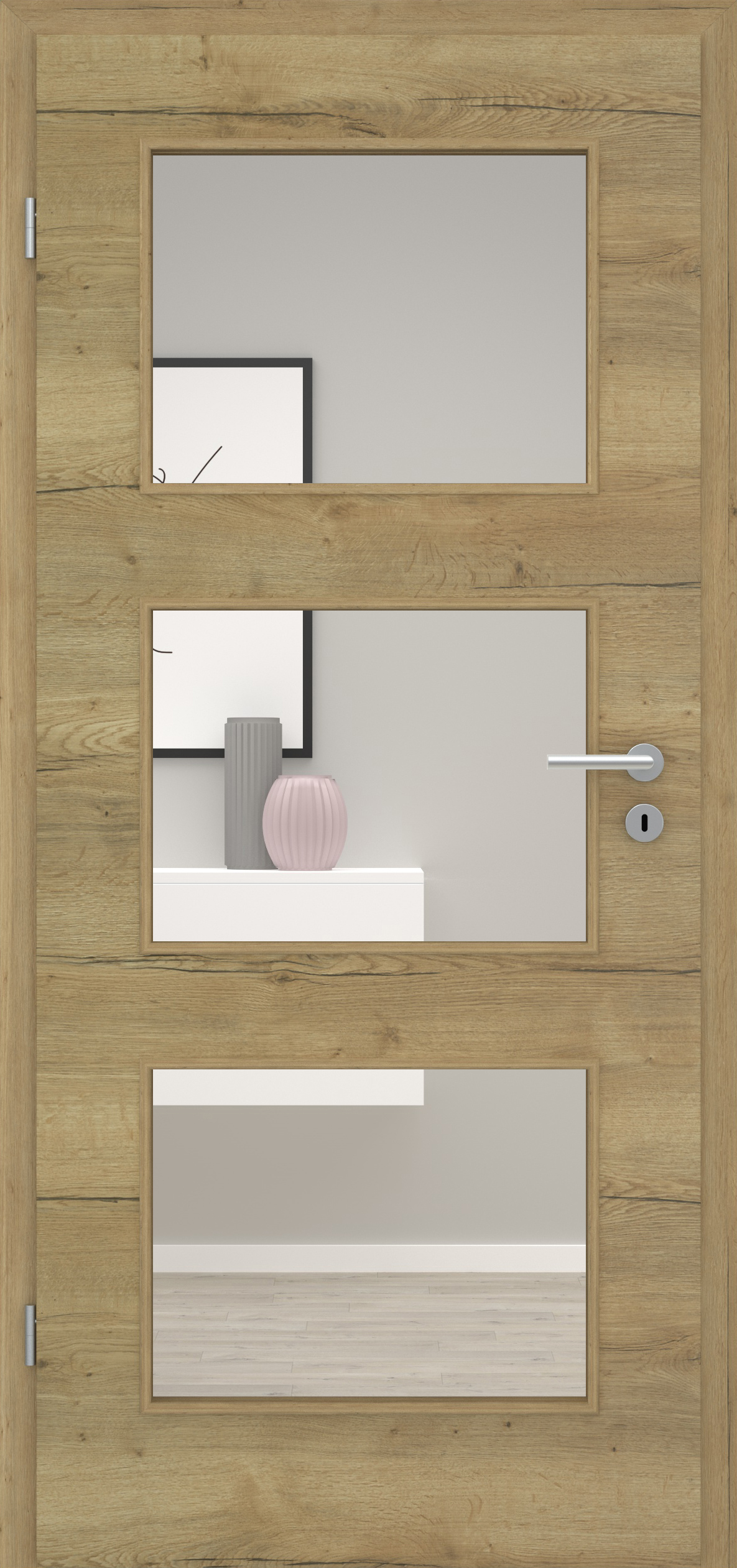 Fachwerk Eiche Natur quer