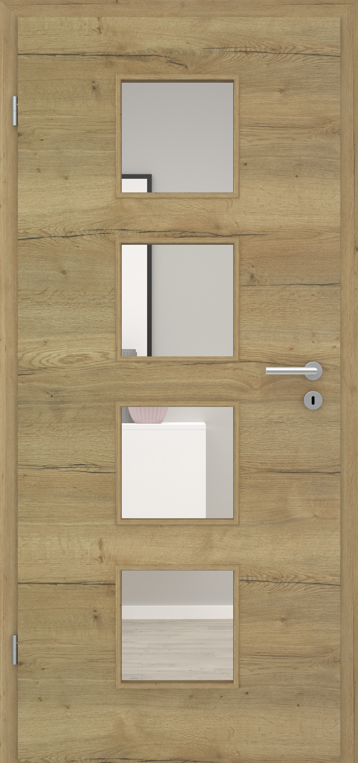 Fachwerk Eiche Natur quer