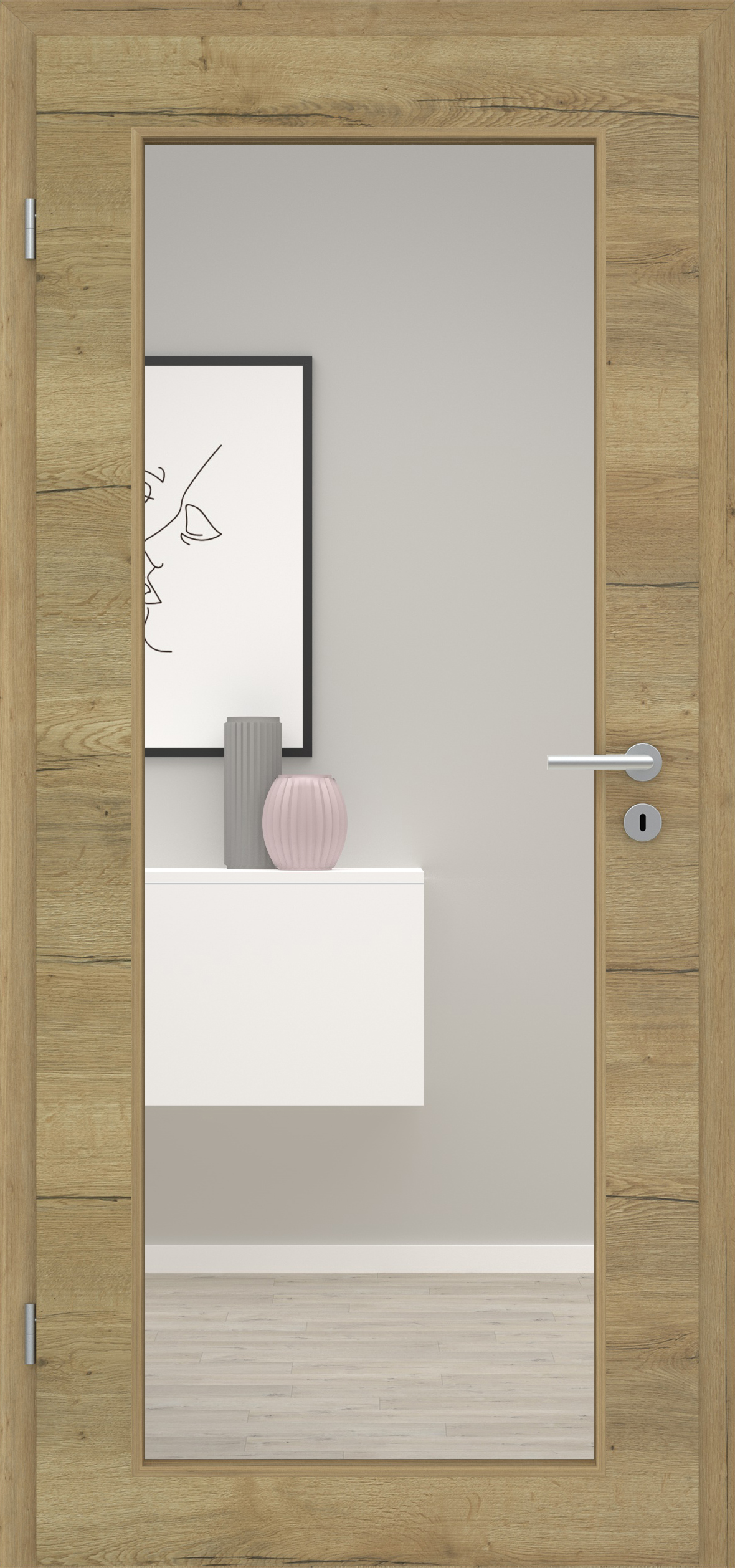 Fachwerk Eiche Natur quer