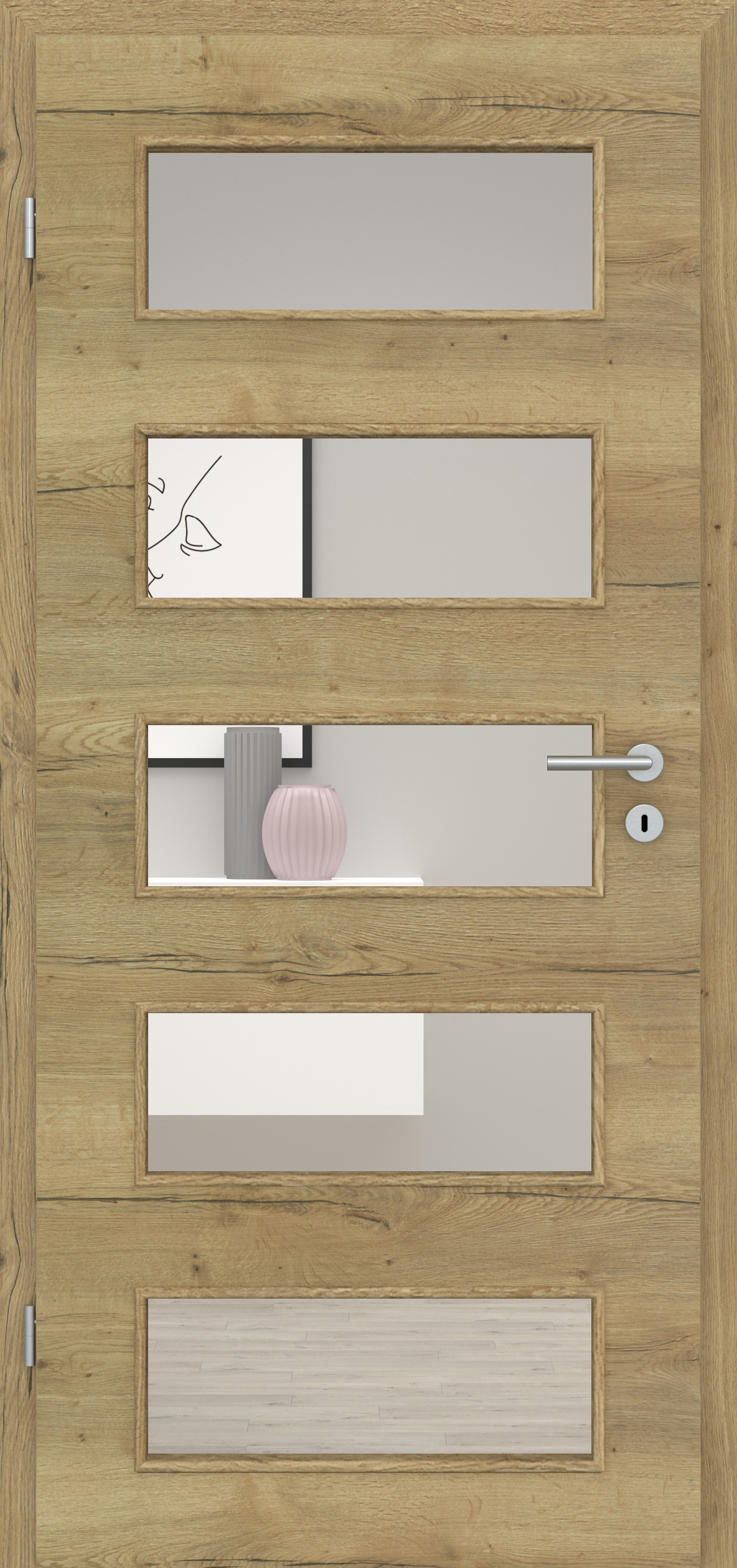 Fachwerk Eiche Natur quer