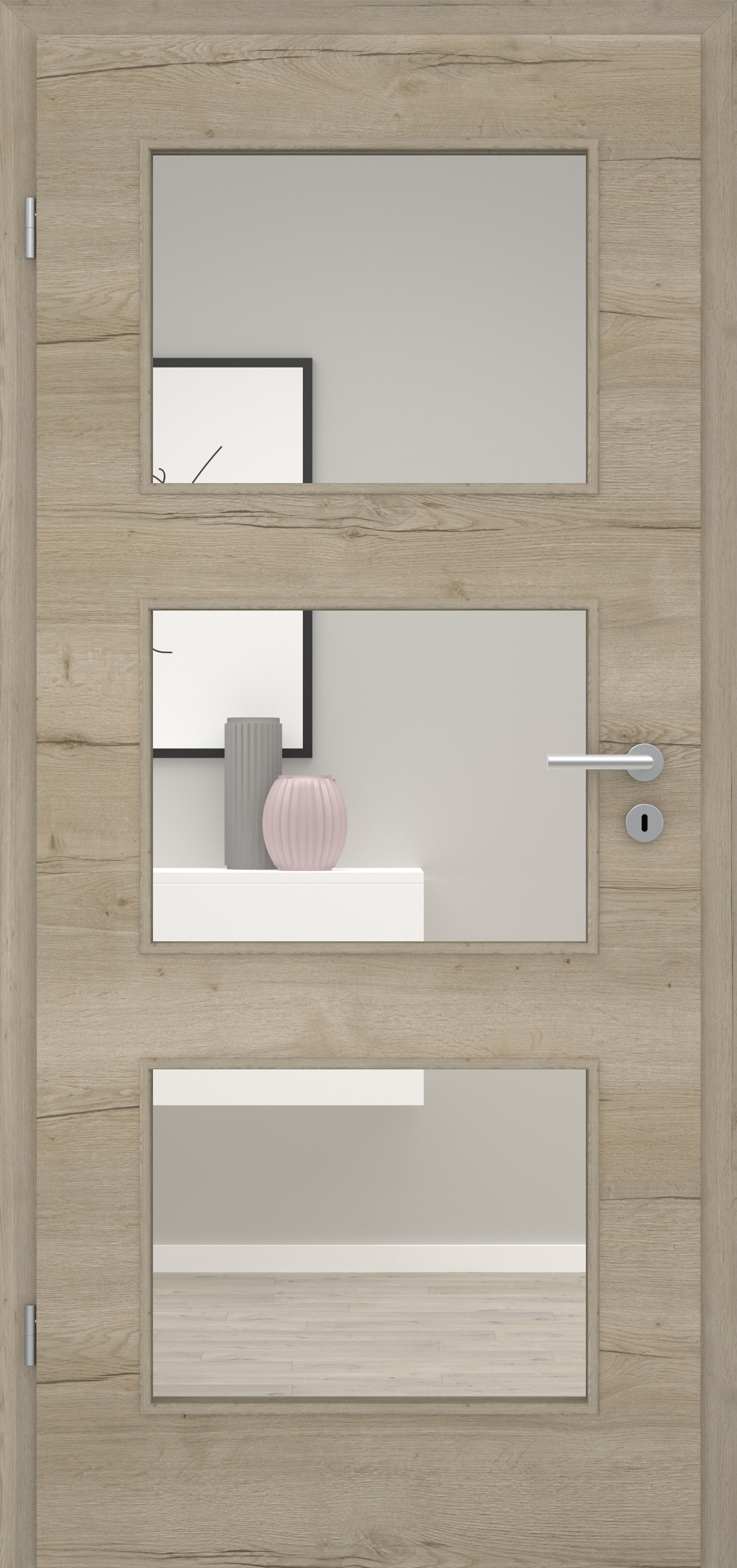 Fachwerk Eiche Sand quer