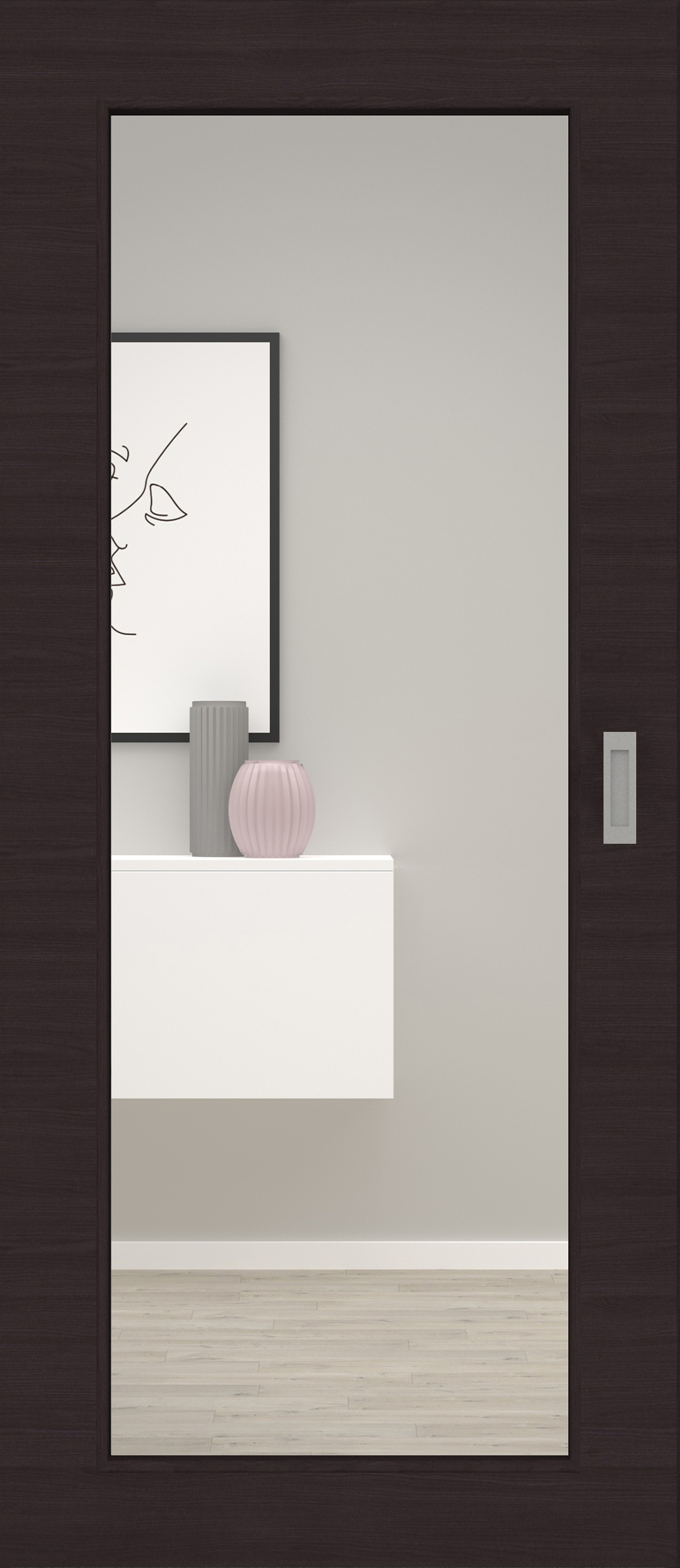 Eiche Graphitgrau quer