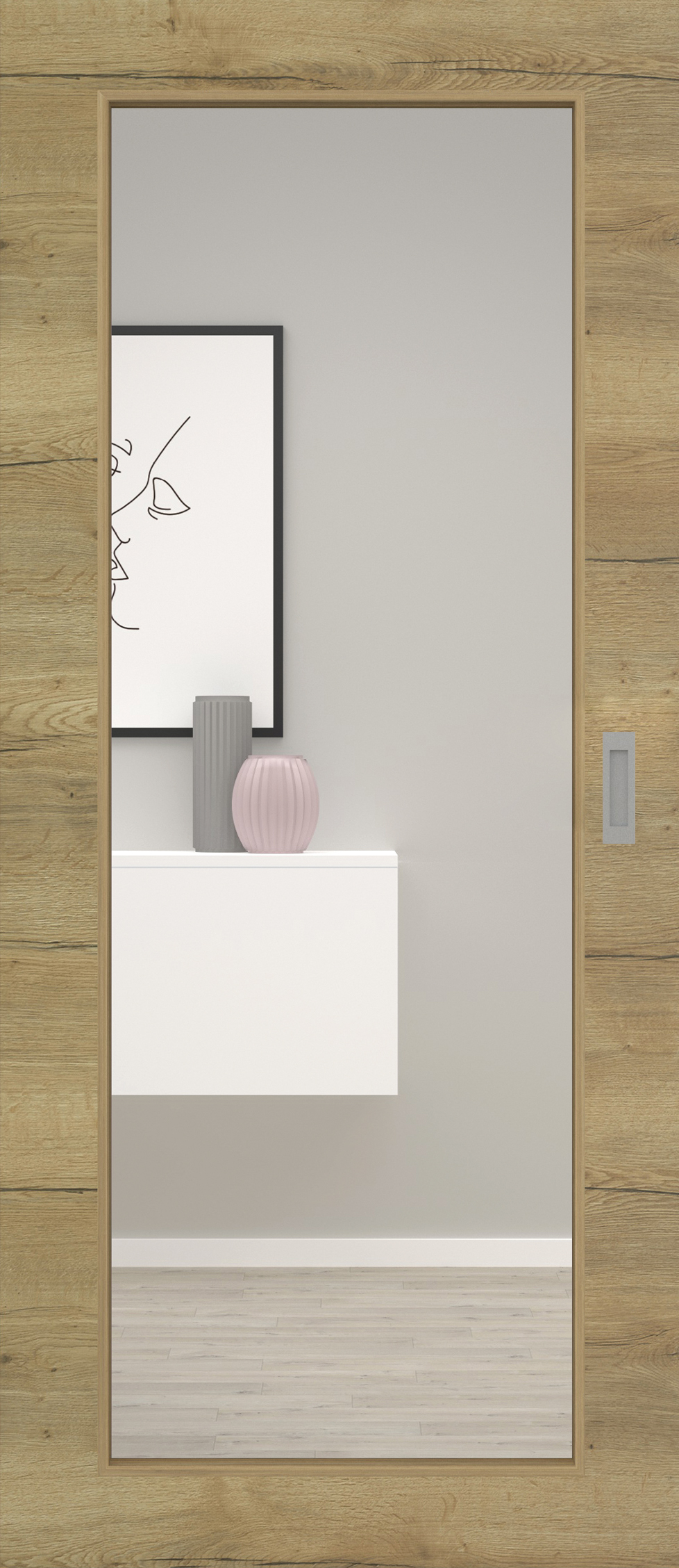 Fachwerk Eiche Natur quer