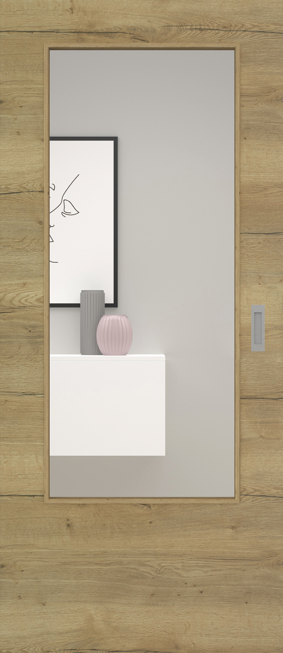 Fachwerk Eiche Natur quer