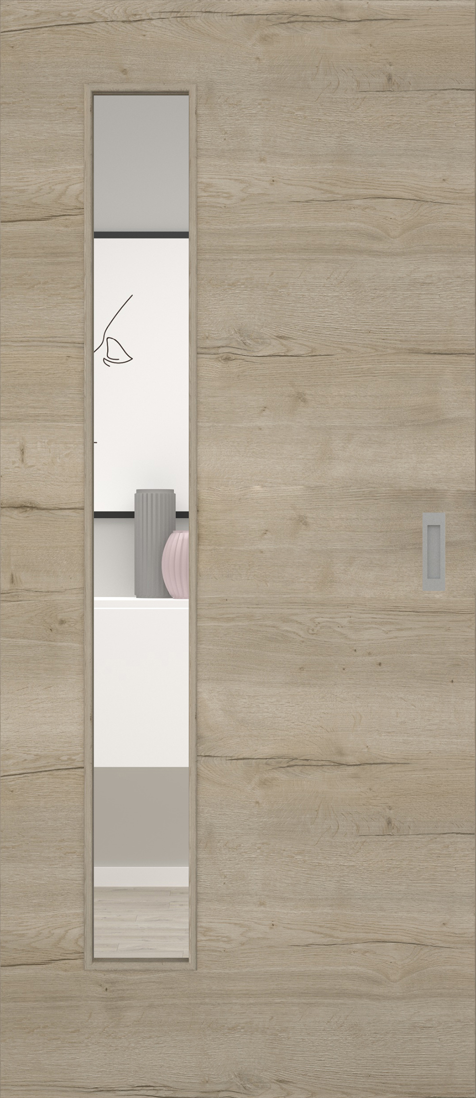 Fachwerk Eiche Sand quer