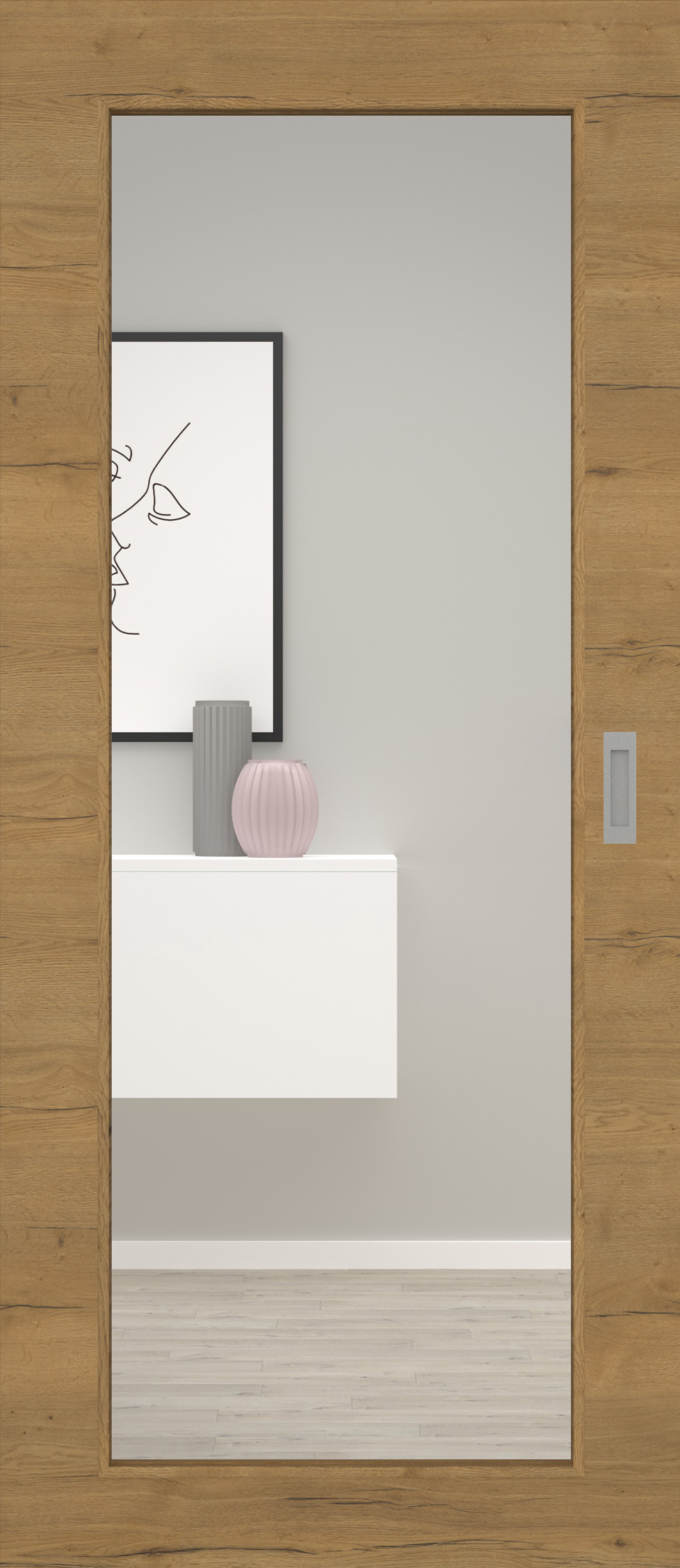 Fachwerk Eiche Honig quer