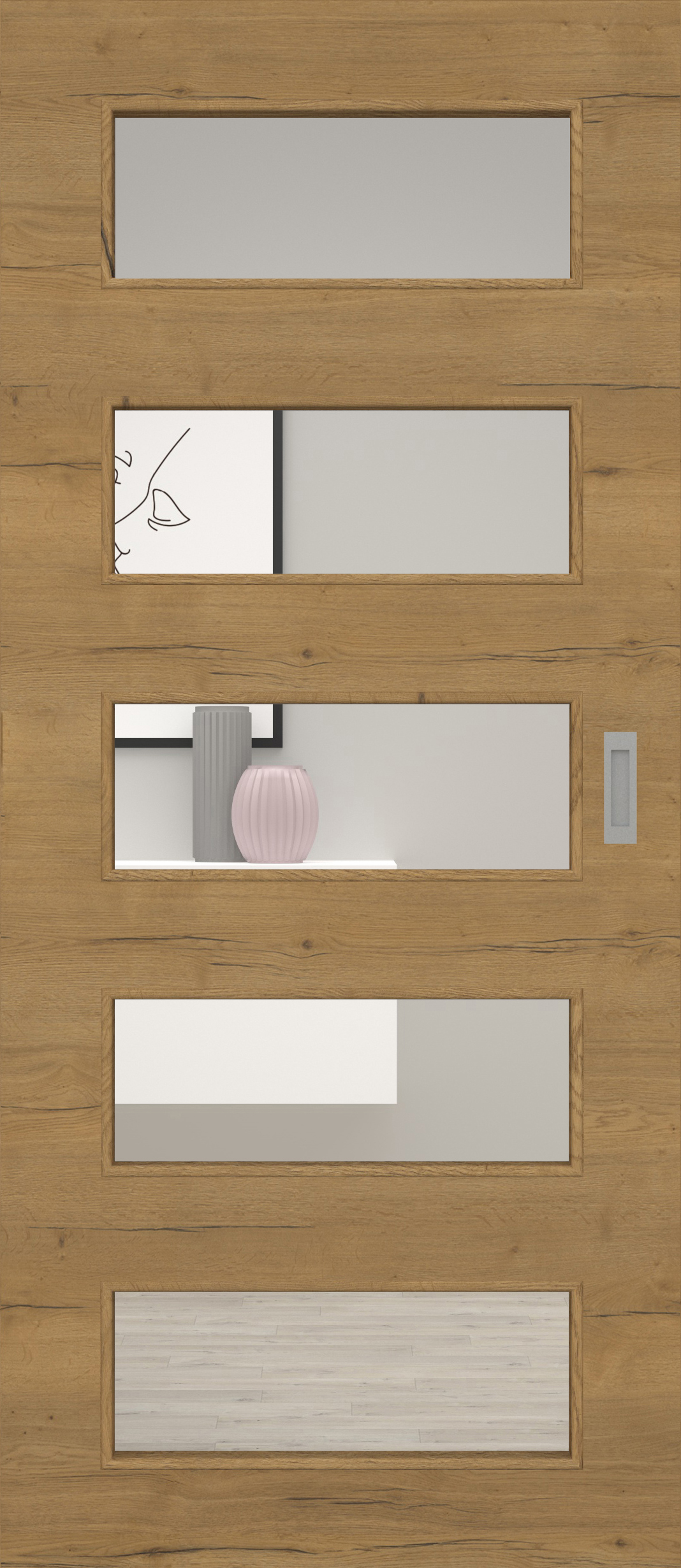 Fachwerk Eiche Honig quer