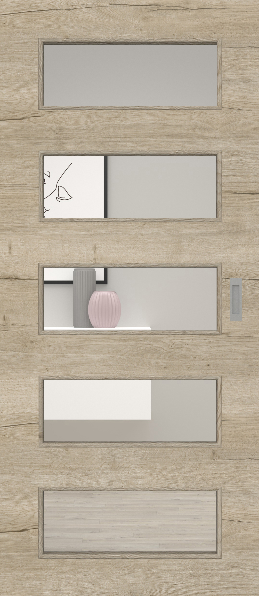 Fachwerk Eiche Sand quer