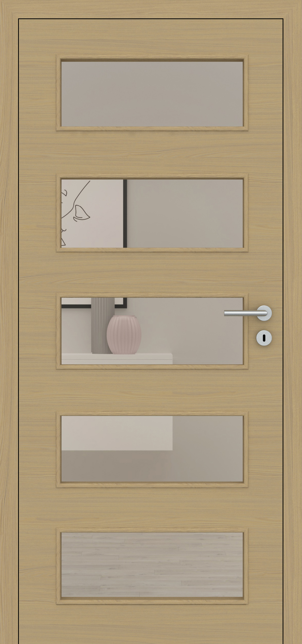 Eiche Naturbeige quer