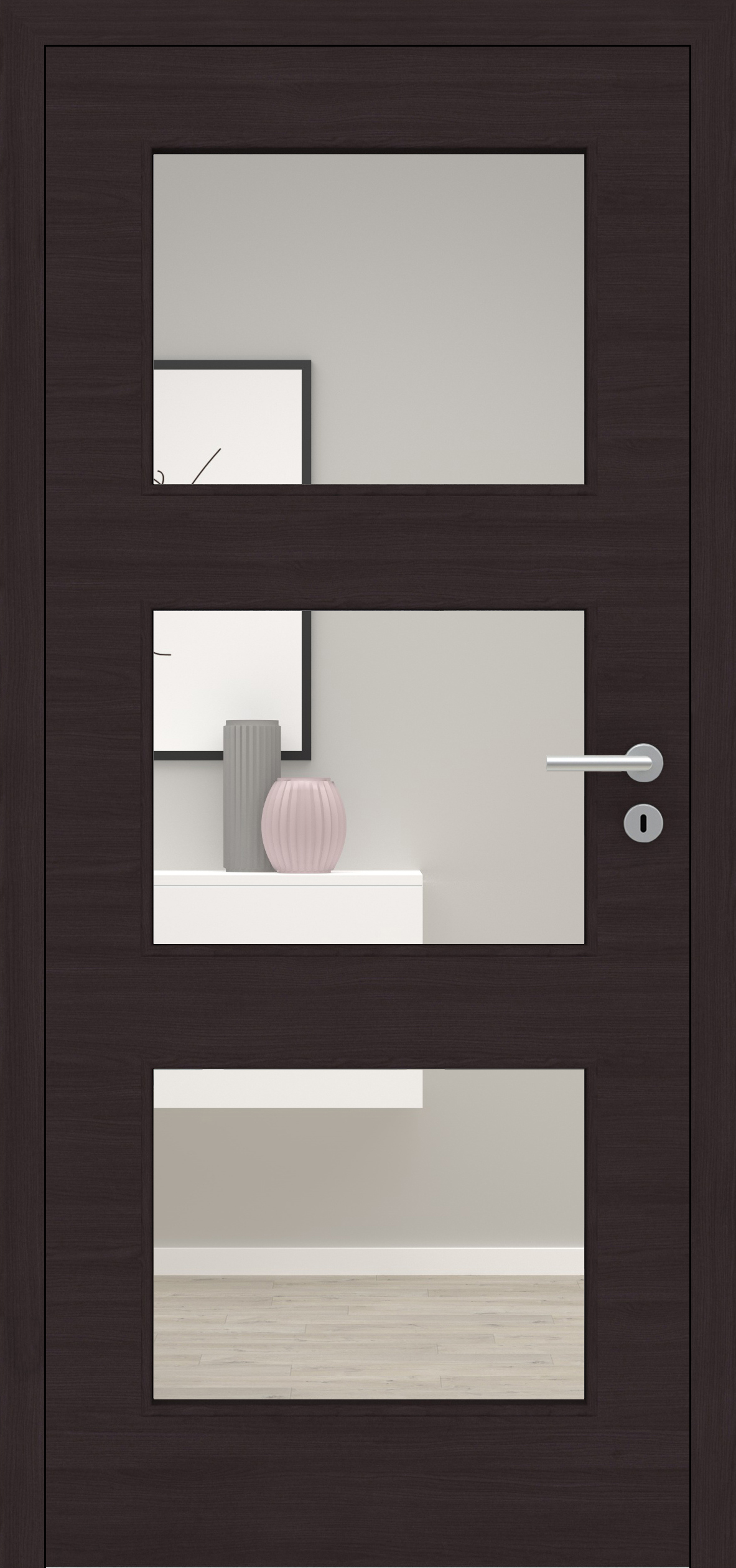 Eiche Graphitgrau quer