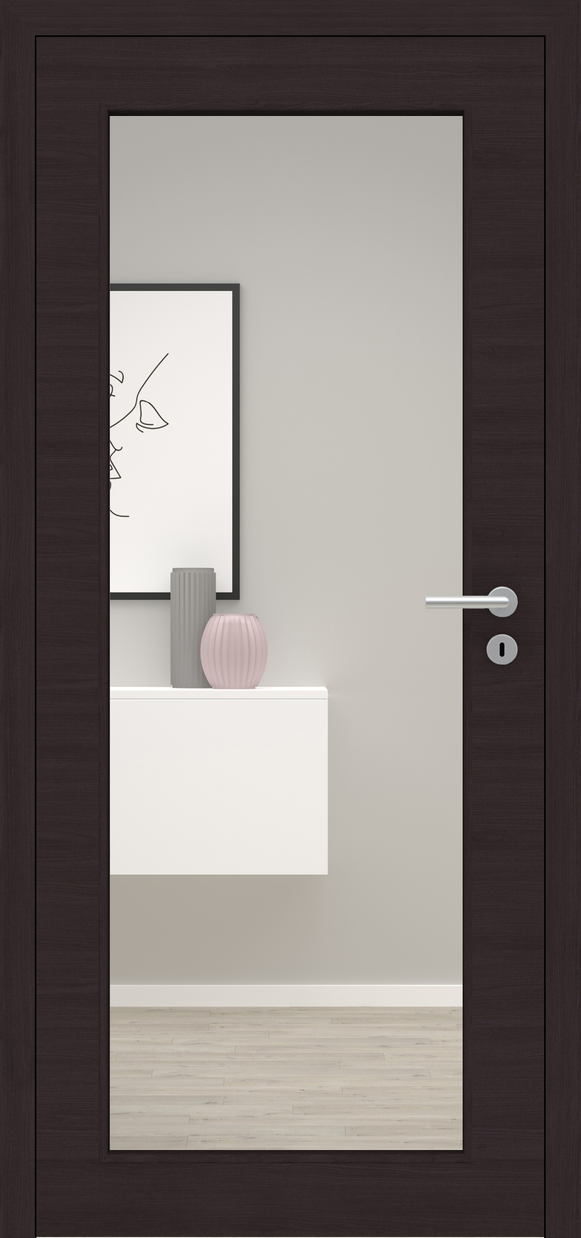 Eiche Graphitgrau quer