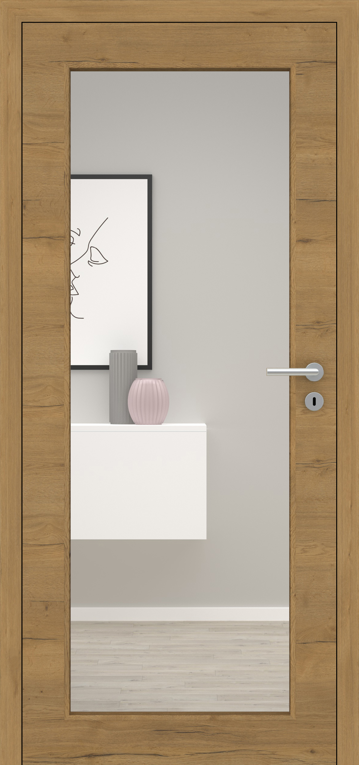 Fachwerk Eiche Honig quer