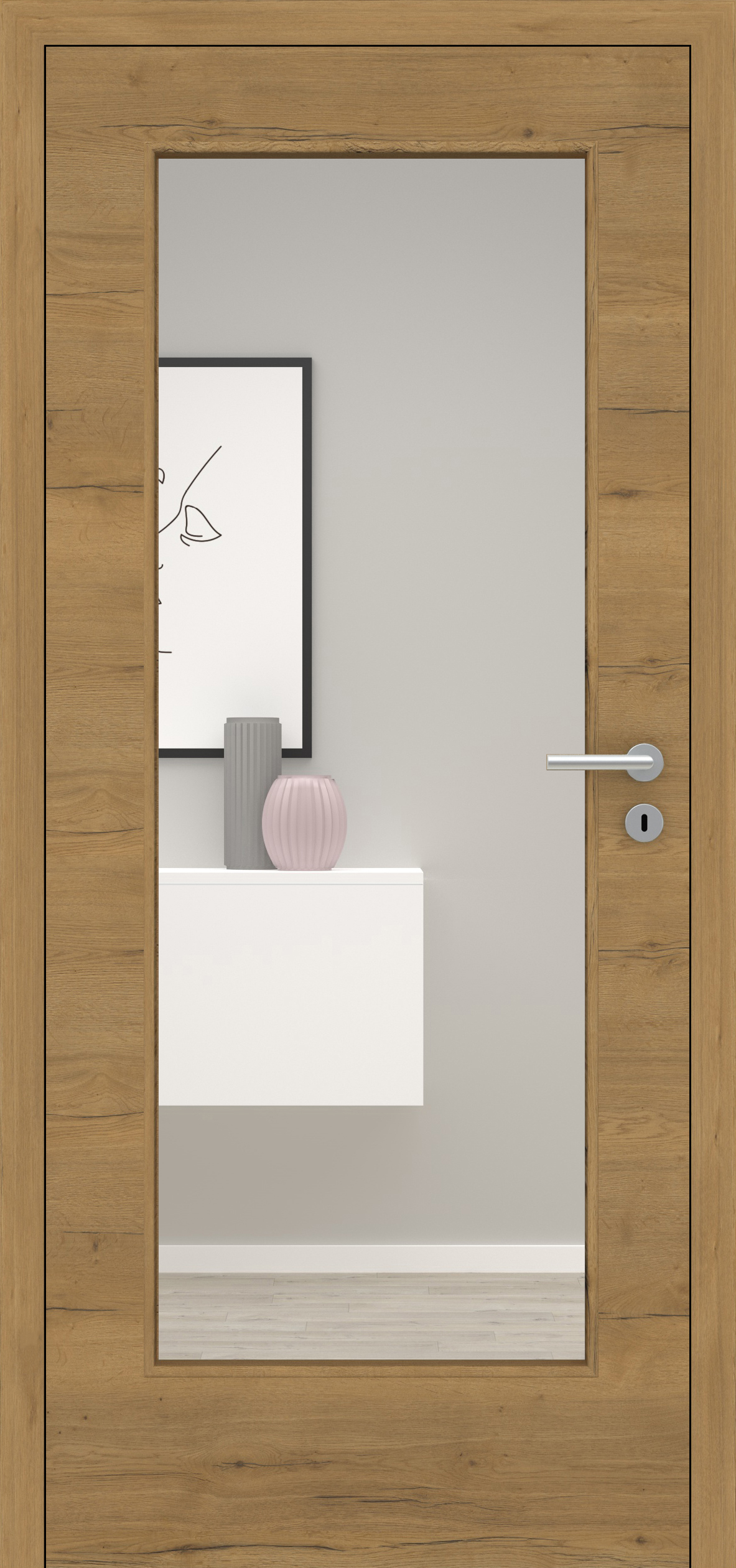 Fachwerk Eiche Honig quer