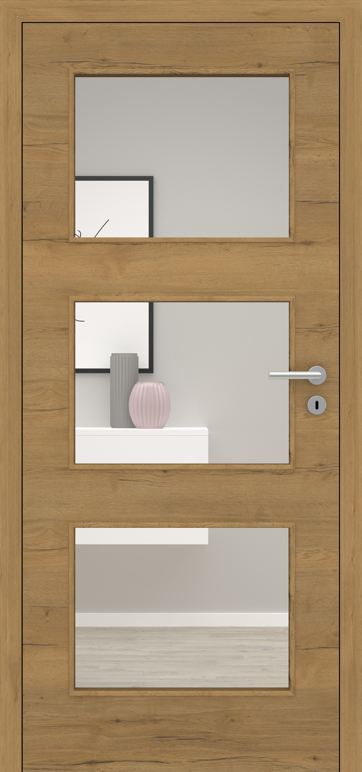 Fachwerk Eiche Honig quer