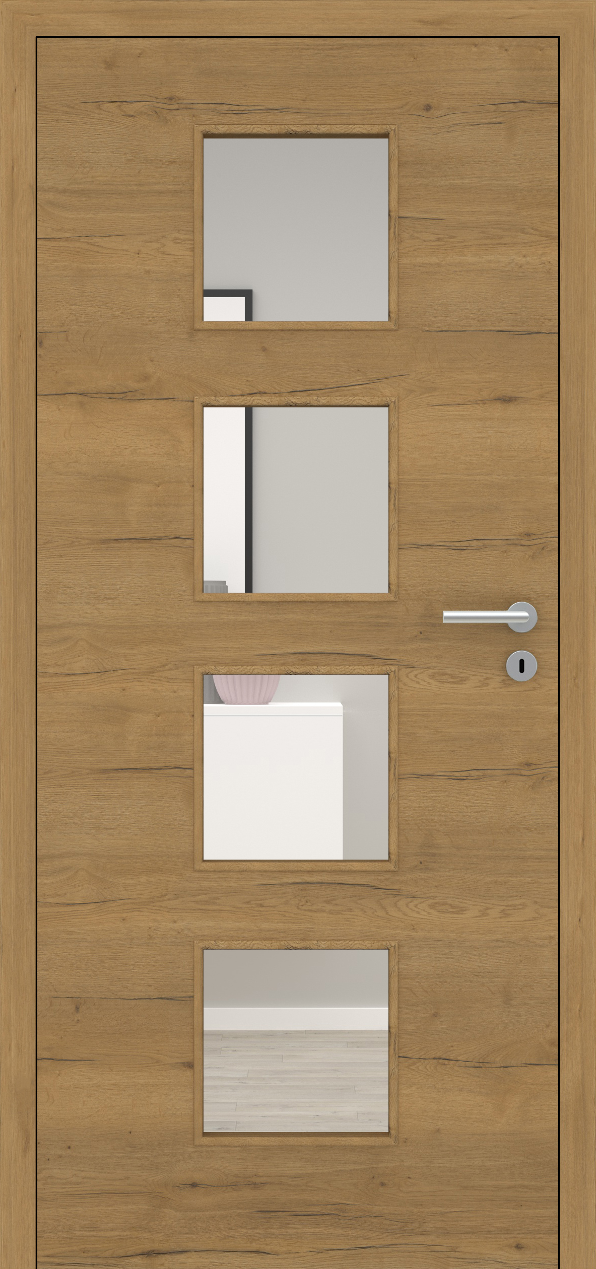 Fachwerk Eiche Honig quer