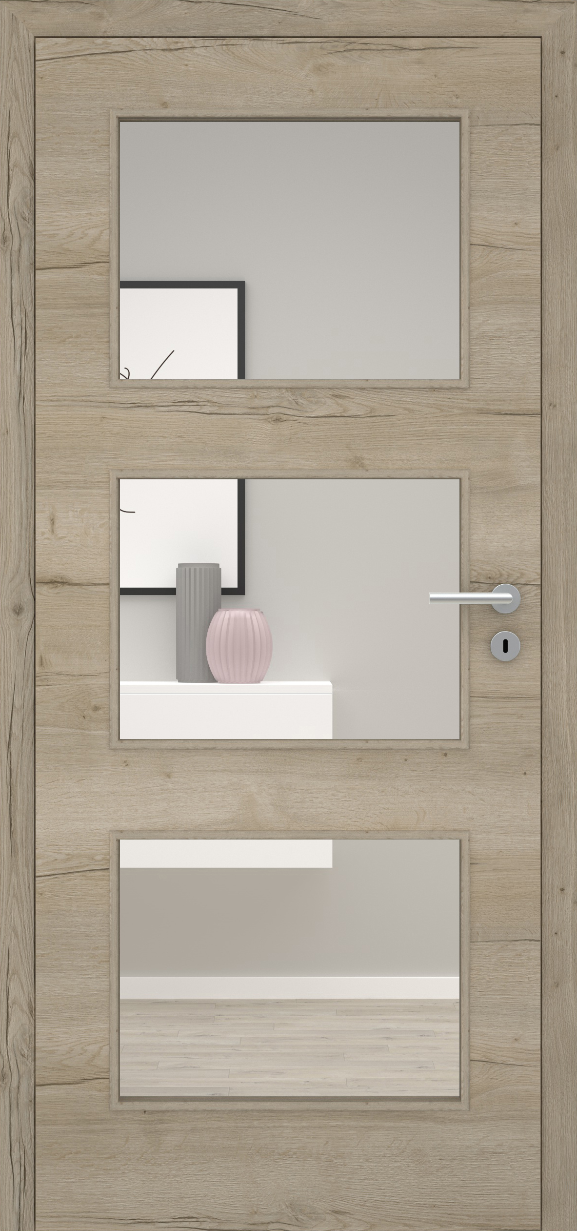 Fachwerk Eiche Sand quer