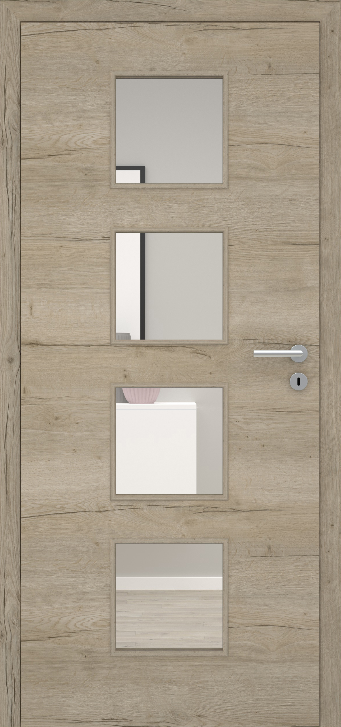 Fachwerk Eiche Sand quer