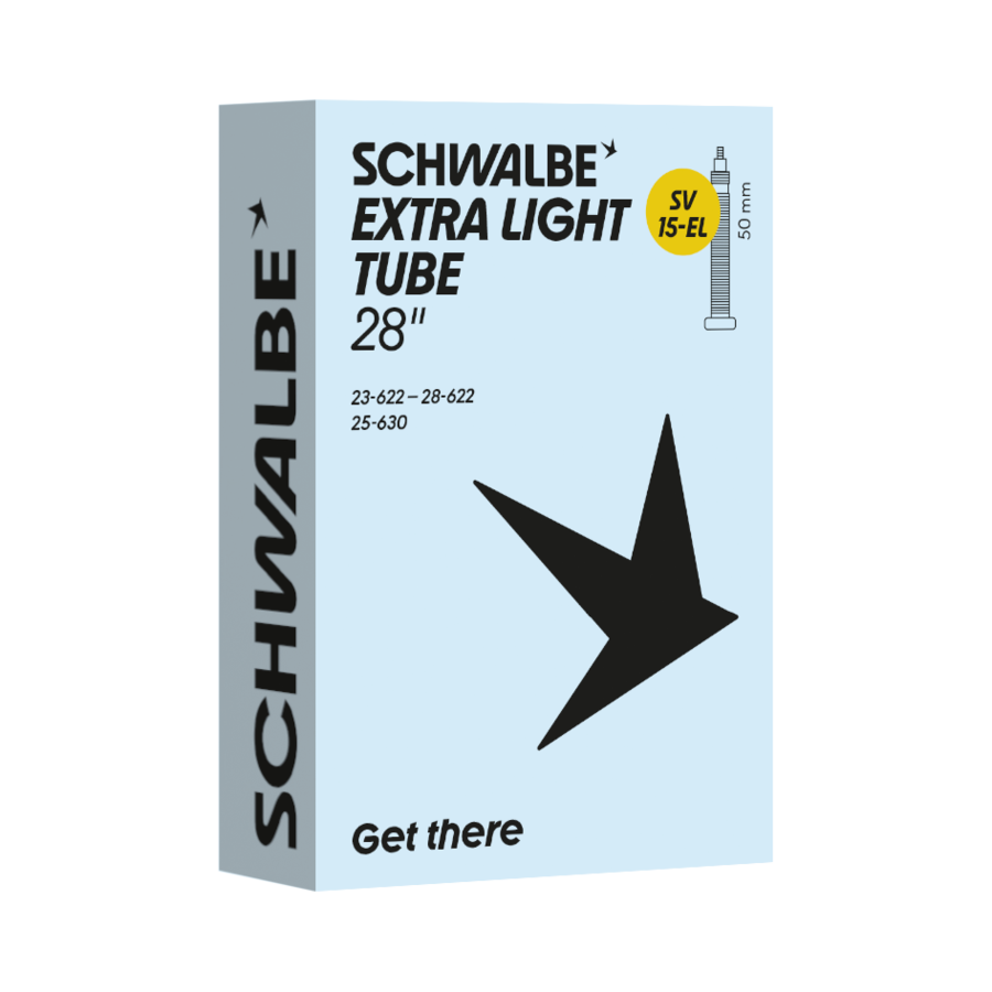Schwalbe Schlauch, 28 Zoll Schlauch, Extra Light Schlauch, SV 15-EL Schlauch, Aufblasbare Skala