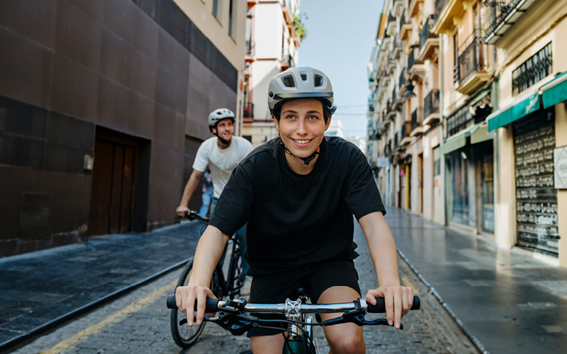 cycling, Fahrrad, Helm, Straße, Gruppe