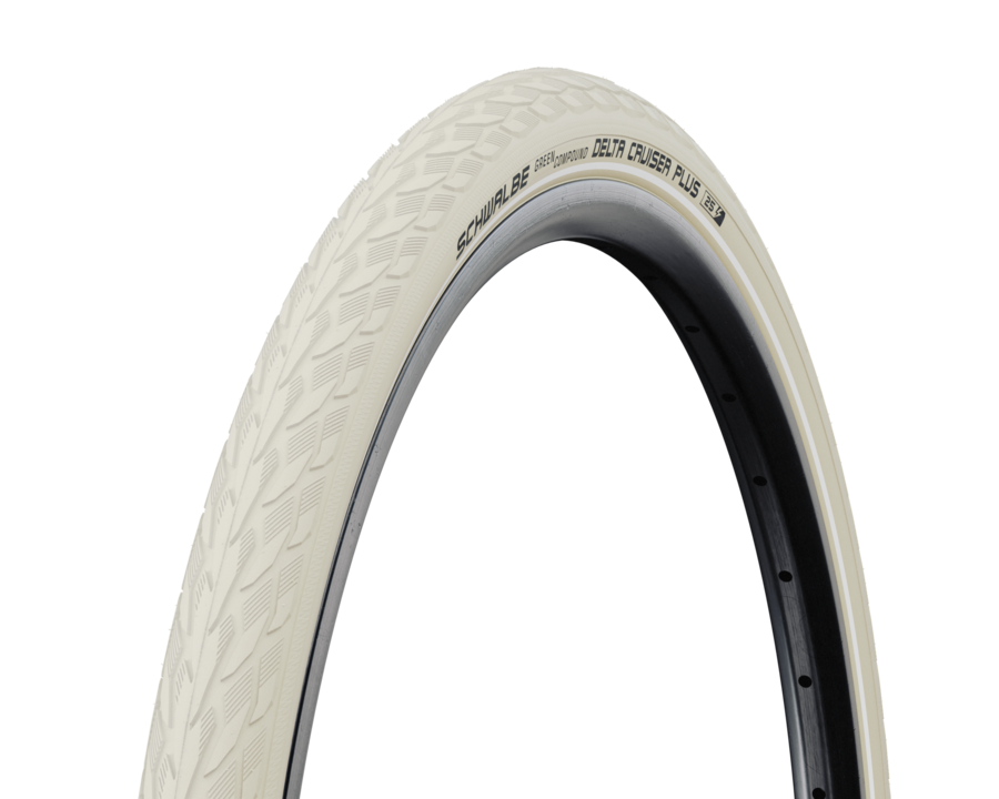 Tiret, Fahrradreifen, Beige, Stollenmuster, Delta Cruiser Plus, Reifen, Fahrradreifen, Cremefarben, Profiltiefe, Schwalbe Delta Cruiser Plus, Fahrradreifen, Beige/creme Lack, Drahtreifen, Delta Cruiser Plus, Gewöhnliche Textur