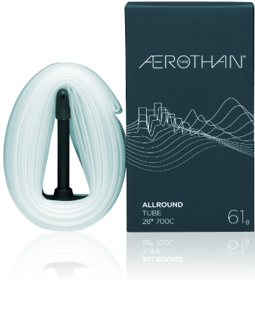 Aerothan is a material that completely redefines bicycle tubes: extremely light, with maximum puncture protection and designed for minimum rolling resistance.