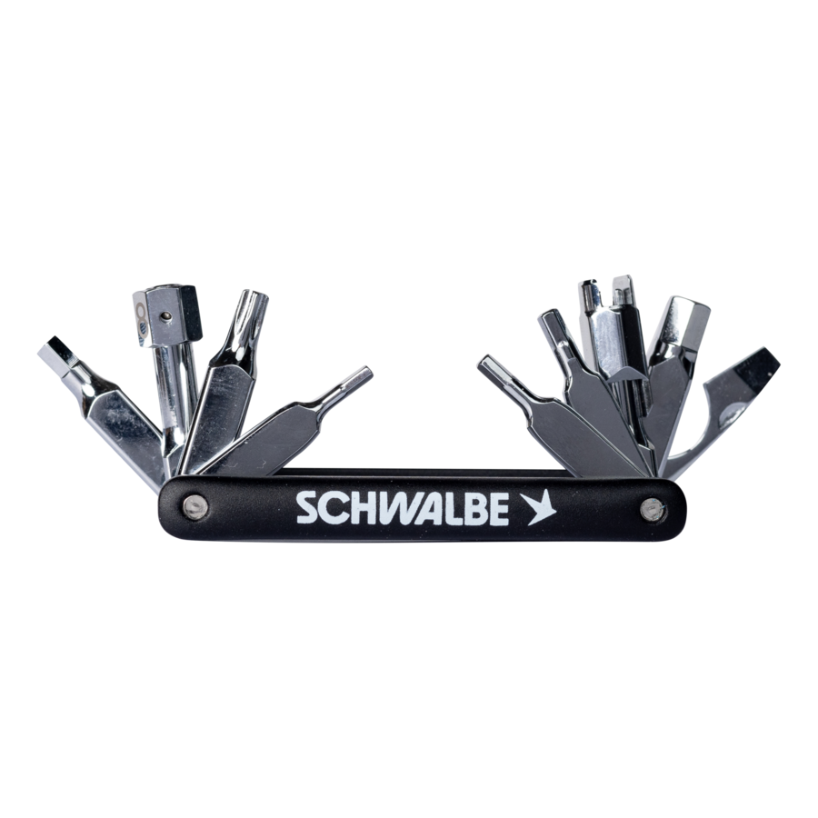 Schweizer Taschenmesser, Multitool, Schwarzes Griffstück, Klingenset, Faltwerkzeug, Schweizer Taschenmesser, Multitool, Metall, geschlossen, Schwalbe