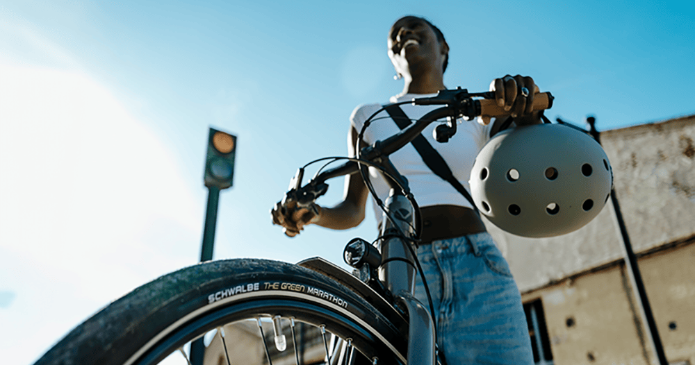 Rad, Person, Photographie, Helm, Jeans