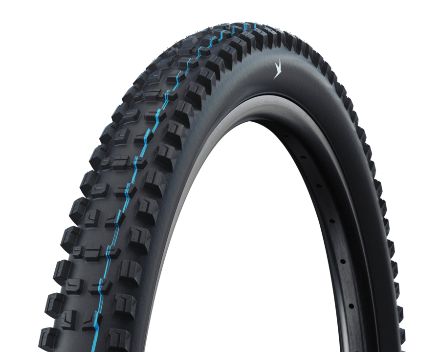 Mountain bike tire, Reifenprofil, Knobby tire, Blaues Detail, Tubeless-ready, reif, Mountainbike-Reifen, knobby Profil, schwarzer Reifen, blaue Akzent, Mountain bike tire, Knobby tread, Tire bead, Rim strip, Blue accent, Reifen, Ky.??