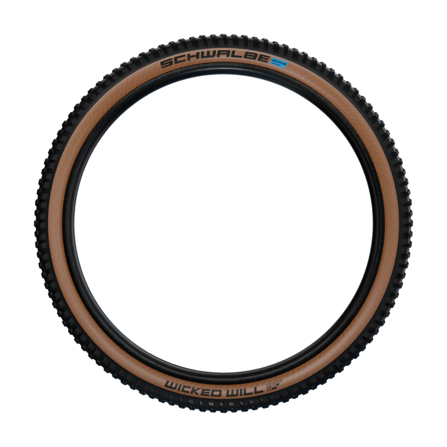 bike tire, tire, knobby tire, brown sidewall, Schwalbe, Reifen, Fahrradreifen, Offroad-Reifen, braune Seitenwand, Schwalbe Wicked Will, Mountainbike-Reifen, Reifen, Gummi, braune Seitenwand, Schwalbe Wicked Will