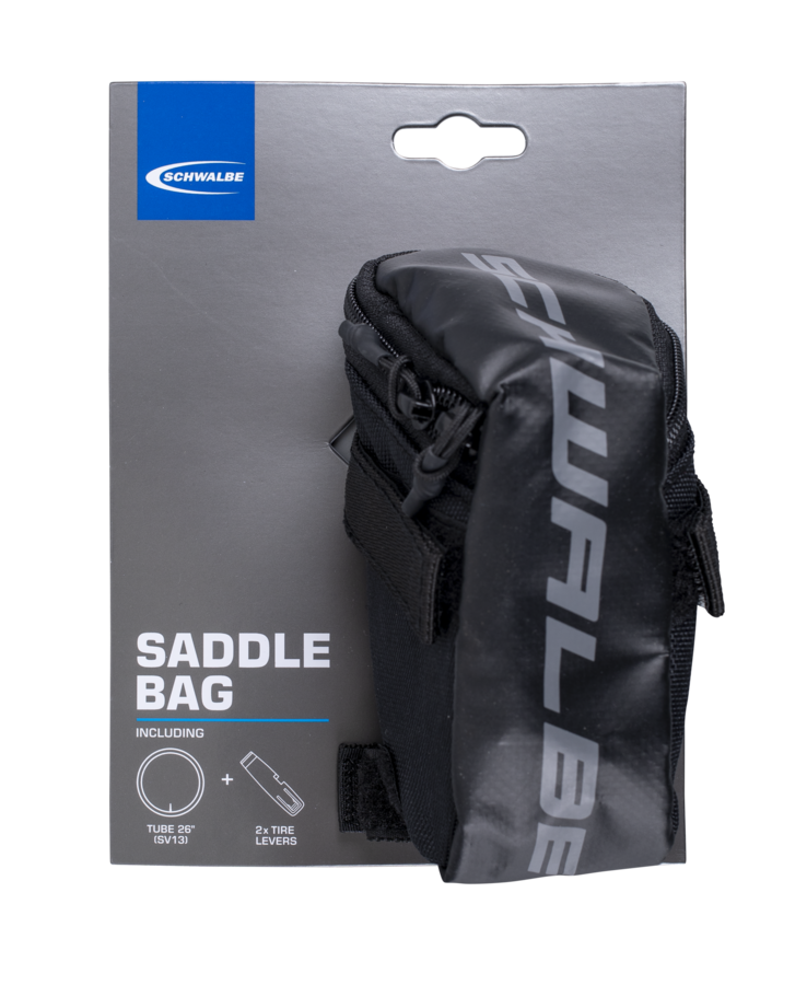 Sattelbeutel, Fahrrad-Zubehör, Pumpe, Reifenheber, Schwalbe