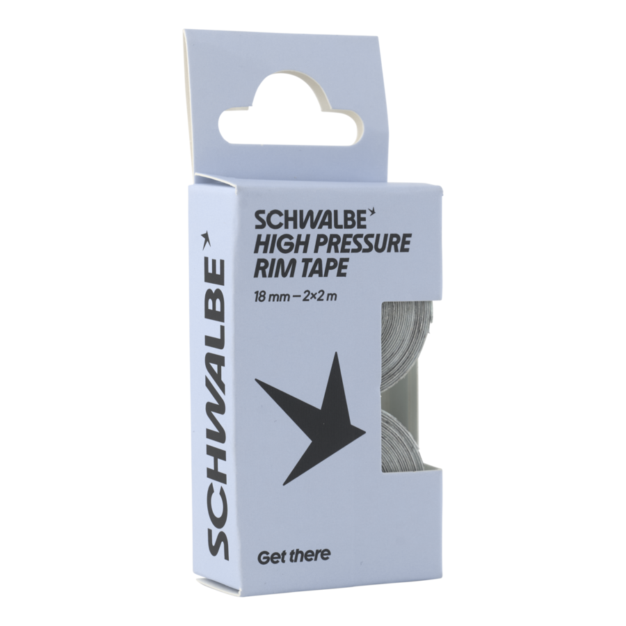 Rim Tape, Schwalbe, Hochdruck, Verpackung, Bandrolle, Rim Tape, Schlauchband, Schwalbe, High Pressure, 18 mm, Rope, Tape, Rim Tape, Hochdruck, Schwalbe, Rima-Klebeband, Druckluftband, High-Pressure-Band, Schwalbe, Verpackungskarton
