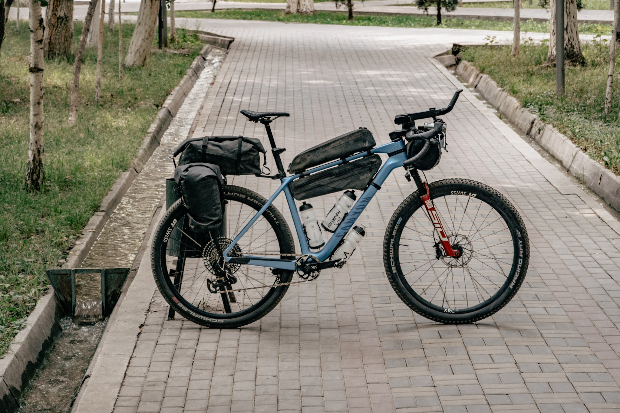 Fahrrad, Rad, Tourenrad, Blau, Mountainbike