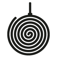 Untersetzer, Untersetzer-Set, Spiralendesign, Runder Scheibe, Runduntersetzer