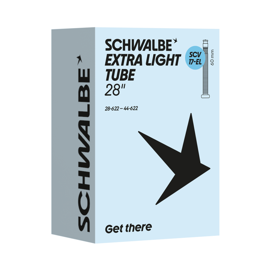 Kiste, Schwable extra light, Schwable tube, 28 Zoll, Radschlauch, Leichtlauf