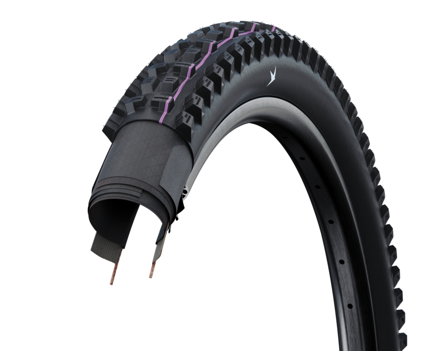 Mtb-Rad, Schlauchreifen, Profilreifen, Klette, Verschraubung, Mountain bike tire, Tubeless, Rubber tread, MTB tire, Size compatible