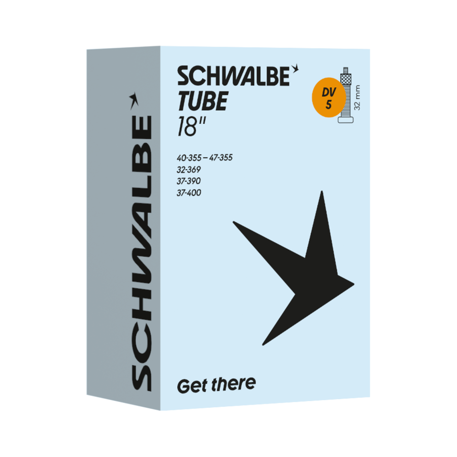 Kiste, Kiste, Kiste, Schwalbe Schlauch, 18 Zoll, DV5, Stern-Grafik, Get there