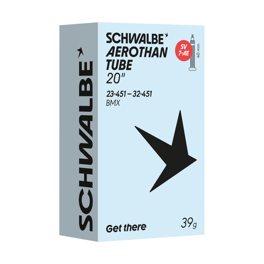 Aerothan Tube, 20 inch, Schwalbe, BMX, 40 mm length, erreichen, Schlauch, 20 Zoll, BMX, Schwalbe, Tube, Aerothan, Schwalbe, 20, BMx