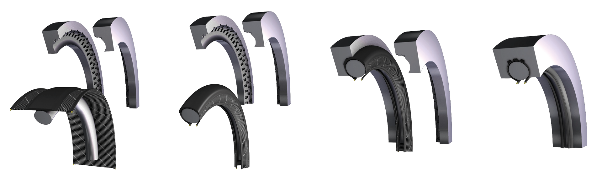 Reifen, Reifen-Schnitt, Reifenquerschnitt, Unterlage, Reifen mit Profil