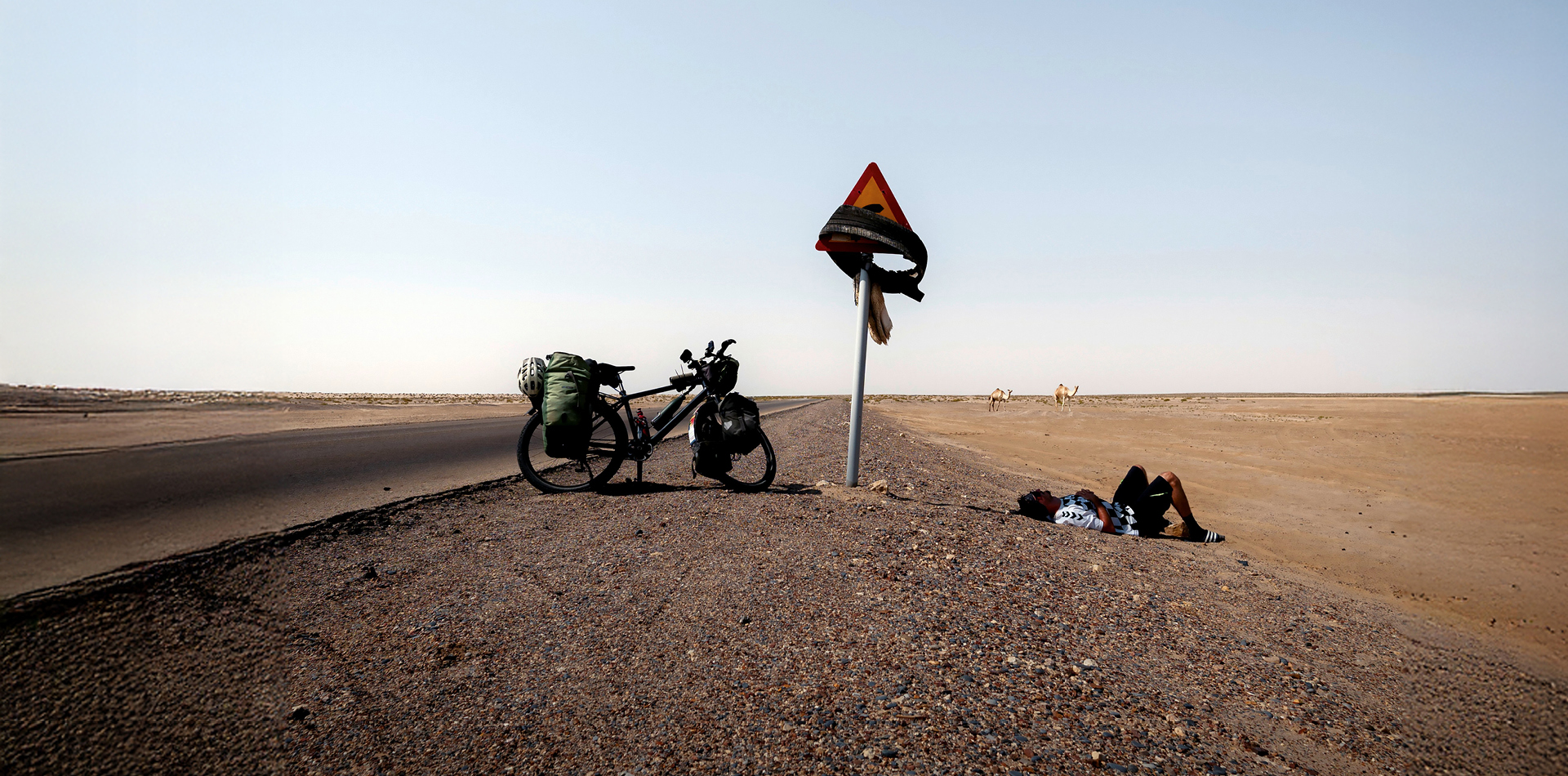 Kies, Straße, Person, Fahrrad, Rad