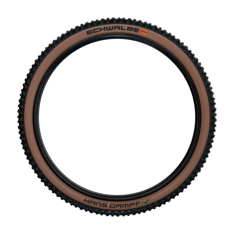 Mountainbike-Reifen, Reifen, Profiliert, Braune-Seitenwand, Schwalbe, Hans-Dampf, Knobby-Reifen, Reifen, Mountainbike, Schwable Reifen, Gummi Mantel, Dämpfer Reifen, Reifen, Mud-Terrain, Fahrradreifen, Braun, Schwalbe