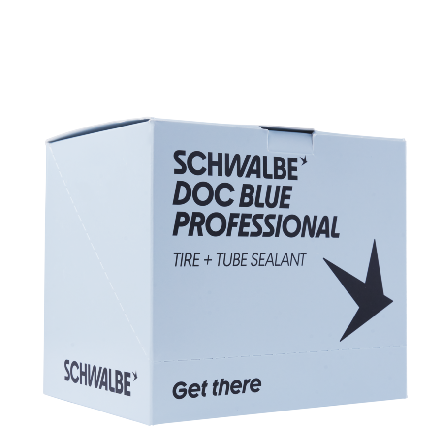 Reifeninnendichtmittel, Reifen-Dichtmittel-Box, Schwalbe-Box, Professional-Linie, Blaues Verpackungsmaterial, reifen-dichtmittel, schlauchdichtmittel, Schwalbe, blaues box, professionell