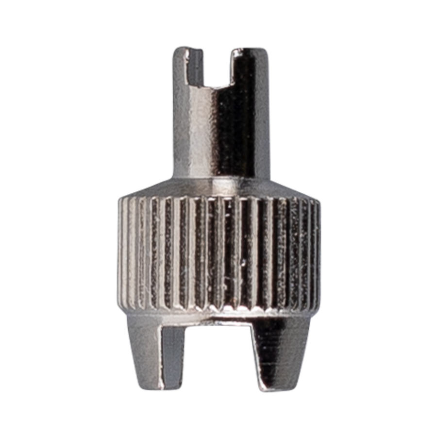 Kunststoffteil, Mini-Schraubendreher, Ratschenknopf, Werkzeugteil, Klemmverschluss, knurled knob, shaft, metal part, adjuster, short shaft