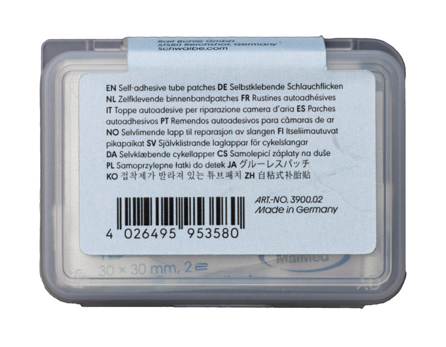 selbstklebende Aufkleber, Tubenpflaster, Barcode, Made in Germany, Verpackungsaufdruck, Selbstklebende Patch, Schlauchflicken, Kamera-Patch, Made in Germany, Barcode
