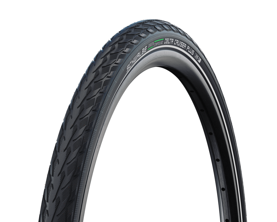 Reifen, Fahrradreifen, Geländeprofil, Straßenreifen, Schwarz, Fahrradreifen, Trekkingreifen, Gummi, Reifenprofil, Delta Cruiser Plus, Reifen Fahrrad, Reifenprofil, Straßenreifen, aufgepumpter Reifen, Fahrradfelge