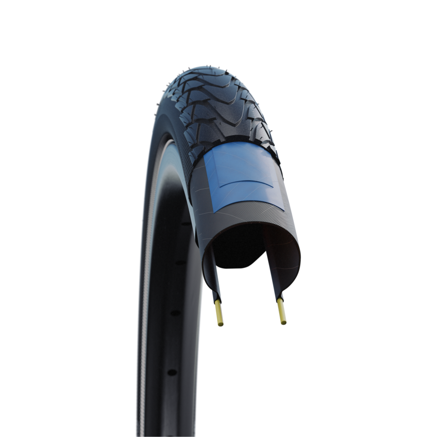 2本セット 自転車 タイヤ SCHWALBE MARATHON 40 406 Marathon Racer | 40-406 | Tube | Wired | RaceGuard | ADDIX | Black