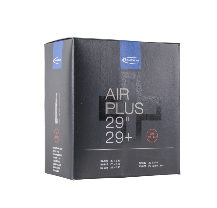 Schwalbe AV19 Bicycle Inner Tube - 28 Inch Size, 40mm Valve - Black, Pack Of 2 For 27 X 1.5-2.35 Tires