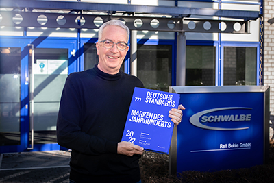 EUROPE'S MARKET LEADER FOR BICYCLE TIRES RECEIVES AWARD
